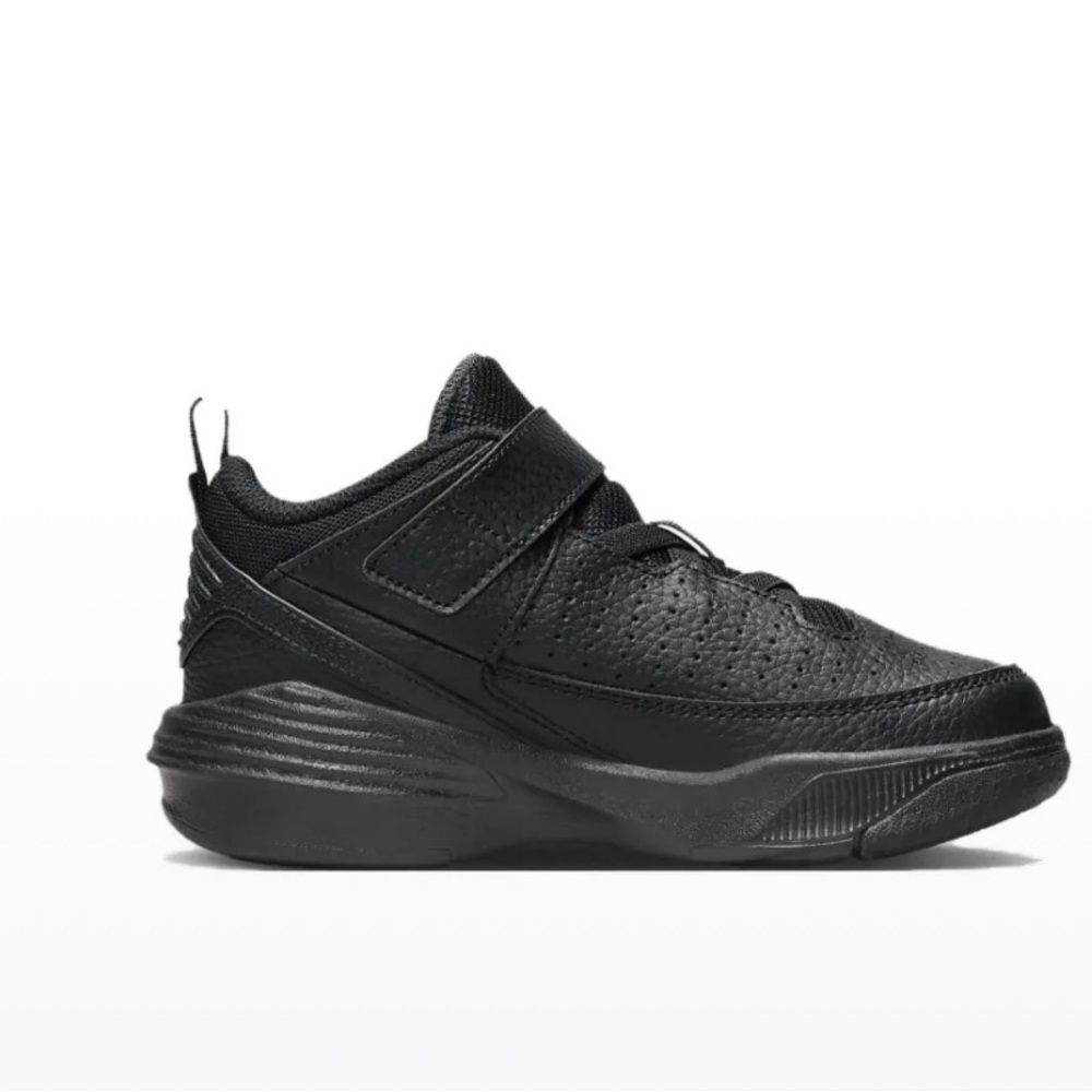 Nike Jordan Max Aura 5 (PS) Sneaker Preschool All Black Hi-Top Basketball Shoe